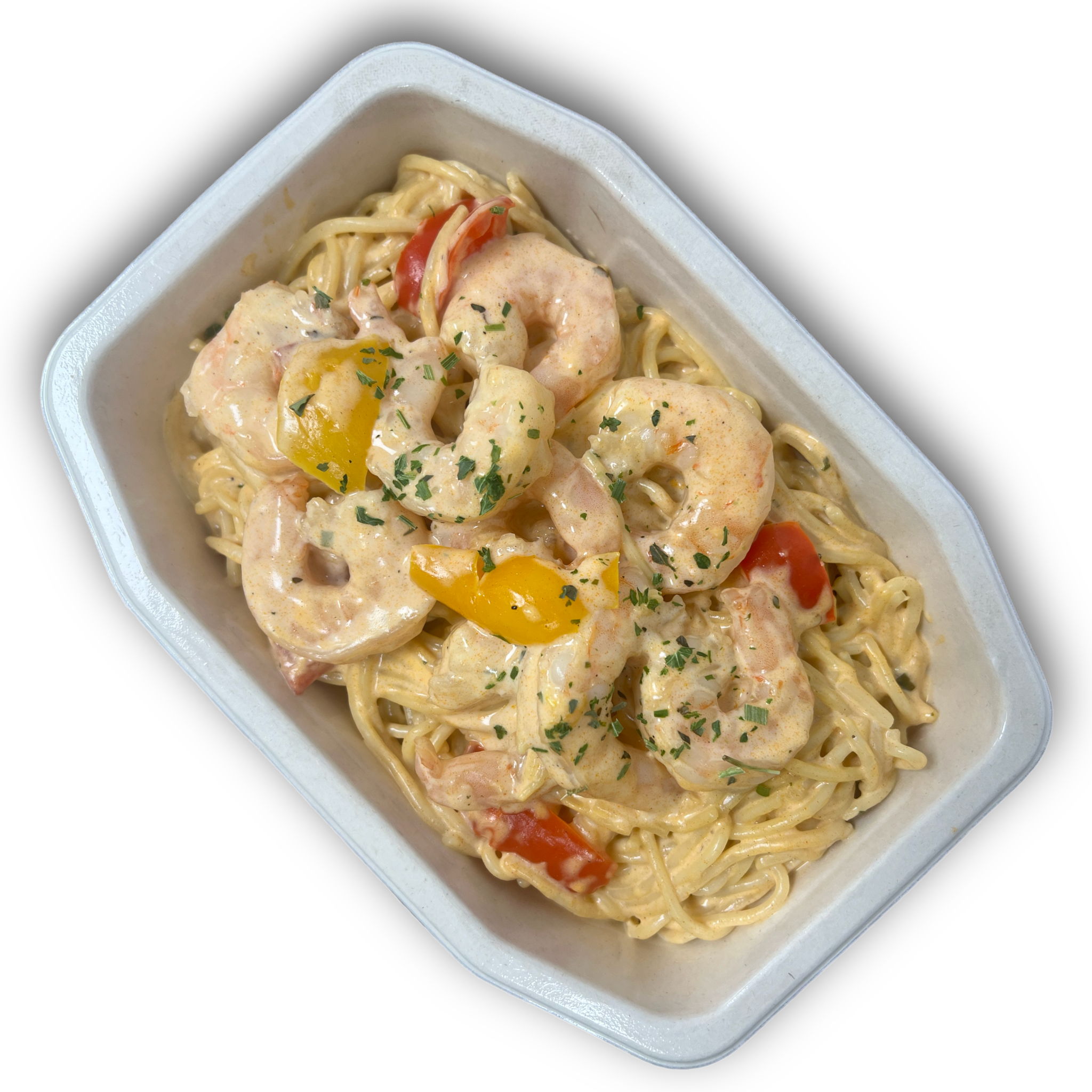 The Goody Foody | Pasta Alfredo Shrimps Meal Prep Maaltijd